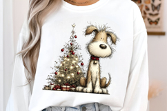 Christmas Dogs Whimsical Clipart Product Image 3