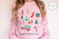 Christmas Doodle Sublimation | Christmas Icons PNG Product Image 1