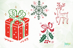 Christmas Doodle Clipart Sublimation Product Image 1