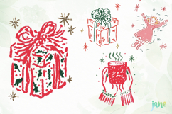 Christmas Doodle Clipart Sublimation Product Image 1