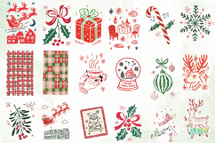 Christmas Doodle Clipart Sublimation Product Image 5