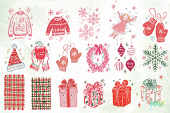 Christmas Doodle Clipart Sublimation Product Image 4