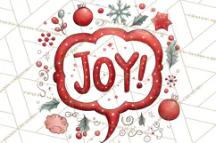 Christmas Doodles PNG Clip Art, Abstract Christmas Png Product Image 3