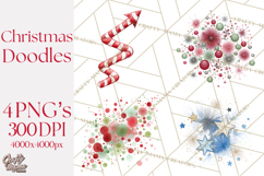 Christmas Doodles PNG Clip Art, Abstract Christmas Png Product Image 1
