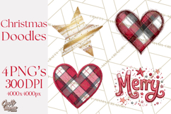 Christmas Doodles PNG Clip Art, Abstract Christmas Png Product Image 1