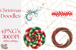 Christmas Doodles PNG Clip Art, Abstract Christmas Png Product Image 1