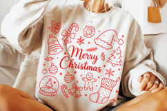 Merry Christmas Doodles PNG, Holiday PNG, Xmas PNG, Santa Product Image 3