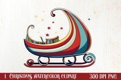 Christmas Doodle Sublimation Clipart, Christmas Clipart Product Image 1