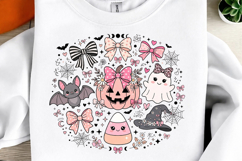 Cute Coquette Halloween Ghost PNG Product Image 1