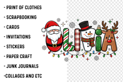 Christmas Doodles Letters Png Product Image 3