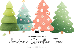 Christmas Doodles Tree clipart Product Image 1
