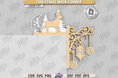 Christmas Door Corner Laser Cut Bundle, Xmas Trim Corner SVG Product Image 11