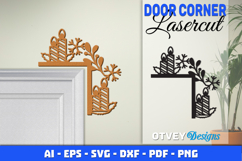 Christmas Door Corner Decoration Lasercut File SVG BUNDLES Product Image 4