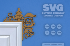 Christmas Door Corner SVG Product Image 2