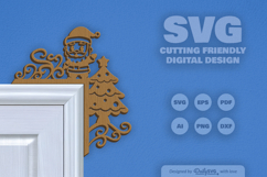 Christmas Door Corner SVG Product Image 2