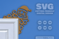 Christmas Door Corner SVG Product Image 2