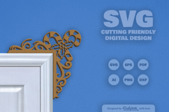 Christmas Door Corner SVG Product Image 2
