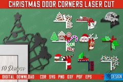 Christmas Door Corners Laser Cut Bundle | Christmas Decor Product Image 1