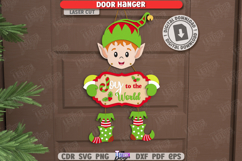 Christmas Door Hangers Laser Cut Bundle|Xmas Wall Decor SVG Product Image 8