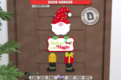 Christmas Door Hangers Laser Cut Bundle|Xmas Wall Decor SVG Product Image 9