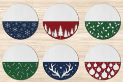 Christmas Door Hanger SVG, Holiday Welcome Door Sign Product Image 1