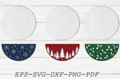 Christmas Door Hanger SVG, Holiday Welcome Door Sign Product Image 2