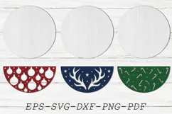 Christmas Door Hanger SVG, Holiday Welcome Door Sign Product Image 3