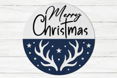 Christmas Door Hanger SVG, Holiday Welcome Door Sign Product Image 4