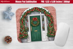 Christmas Mouse Pad Sublimation | Christmas Front Door Product Image 1