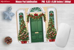 Christmas Mouse Pad Sublimation | Christmas Front Door Product Image 1