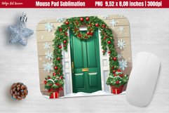 Christmas Mouse Pad Sublimation | Christmas Front Door Product Image 1