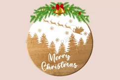 christmas Door Sign SVG instant download digital files layered files EPS PNG SVG DXF PDF JPG