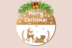 christmas Door Sign SVG instant download digital files layered files EPS PNG SVG DXF PDF JPG