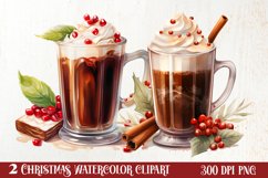 Christmas Winter Drink Sublimation Clipart, Christmas PNG Product Image 1