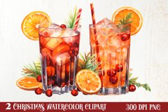 Christmas Winter Drink Sublimation Clipart, Christmas PNG Product Image 1