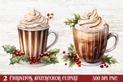 Christmas Drink Clipart Sublimation, Christmas PNG Product Image 1