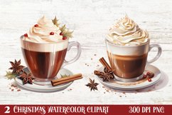 Christmas Drink Clipart Sublimation, Christmas PNG Product Image 1