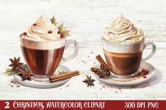 Christmas Drink Clipart Sublimation, Christmas PNG Product Image 1