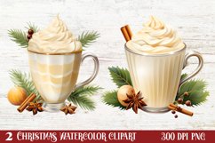 Christmas Drink Clipart Sublimation, Christmas PNG Product Image 1