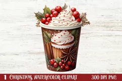 Christmas Drink Clipart Sublimation, Christmas PNG Product Image 1