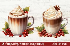Christmas Drink Clipart Sublimation, Christmas PNG Product Image 1