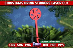Christmas Drink Stirrers | Drinks Marker | Lollipop | CNC Product Image 1