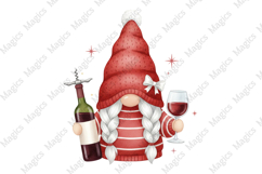 Christmas Drinking Gnome Png Product Image 1