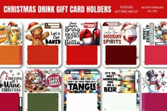 Merry Drunkmas Christmas Gift Card Holder JPG | PNG Product Image 2