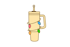 Christmas Drinkware Laser Cut SVG, Tumbler Ornament Product Image 2