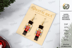 Christmas Earrings Bundle Laser Cut. Drop Earrings SVG Product Image 5
