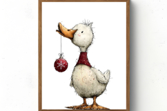 Christmas Duck Clipart Sublimation Product Image 4
