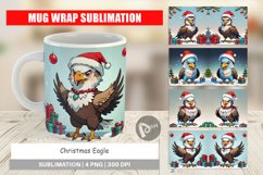 Mug Wrap Design Cartoon Christmas Eagle Product Image 1