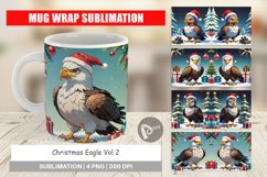 Mug Wrap Design Cartoon Christmas Eagle Product Image 1