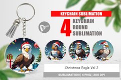 Keychain Cartoon Christmas Eagle Product Image 1